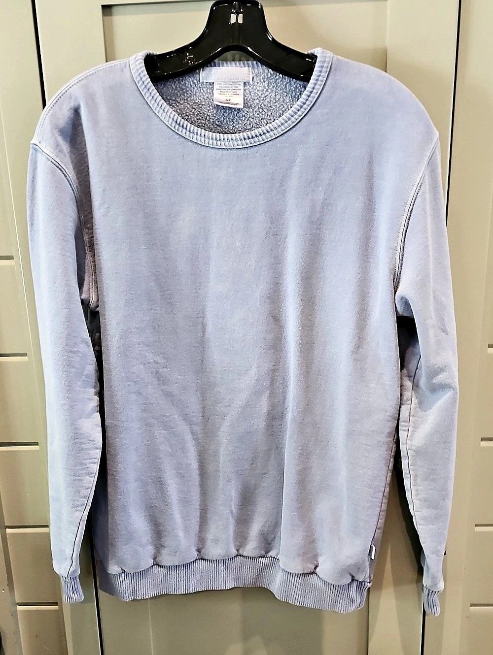 Vintage NRef. Cotton Crewneck Sweatshirt in Purple Size Small Oversized Ptp22